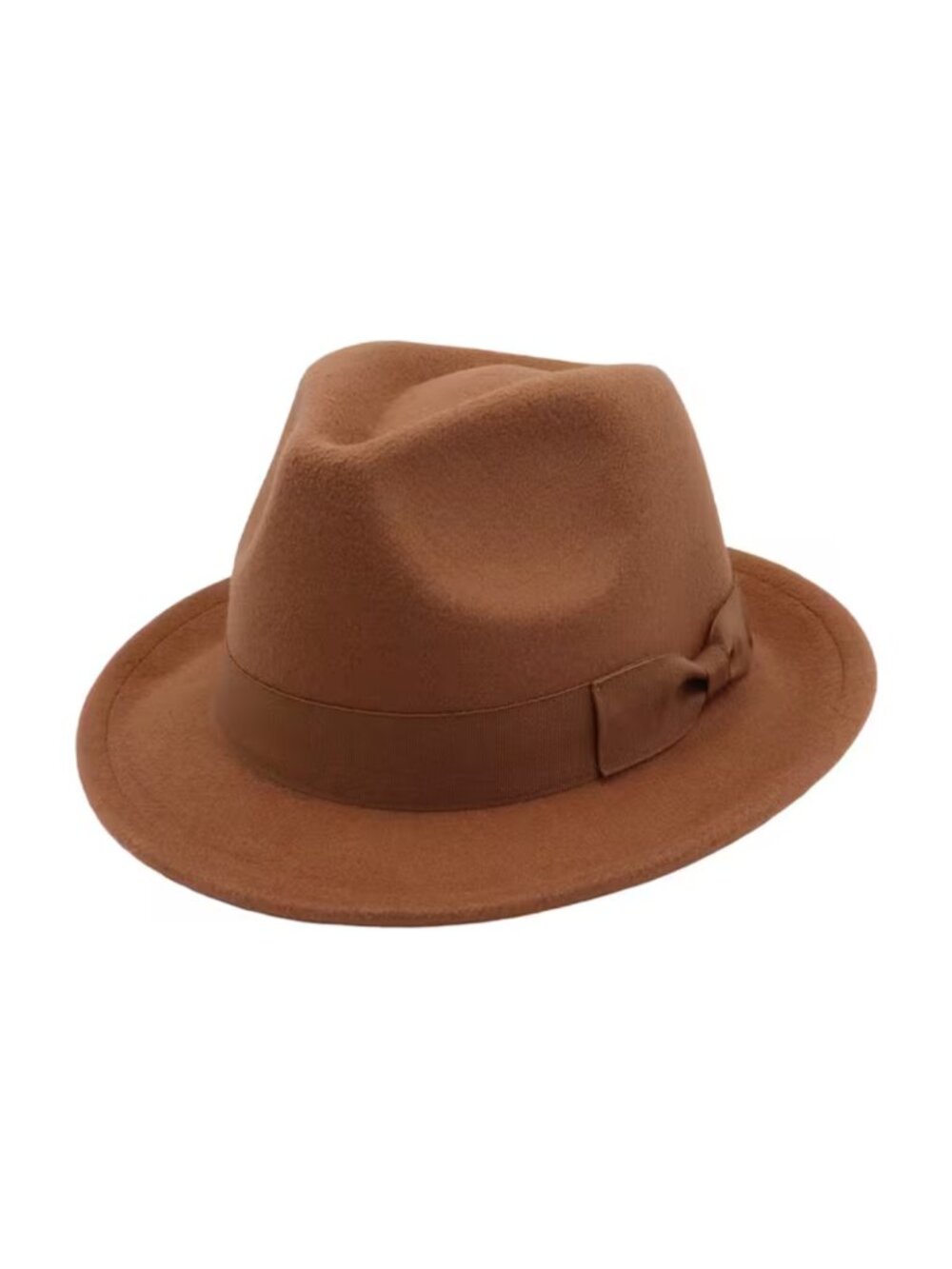 Vintage Fedora Hat Wide Brim Classic Gangster Church Dressy Trilby Unisex Cap - Picture 2 of 4